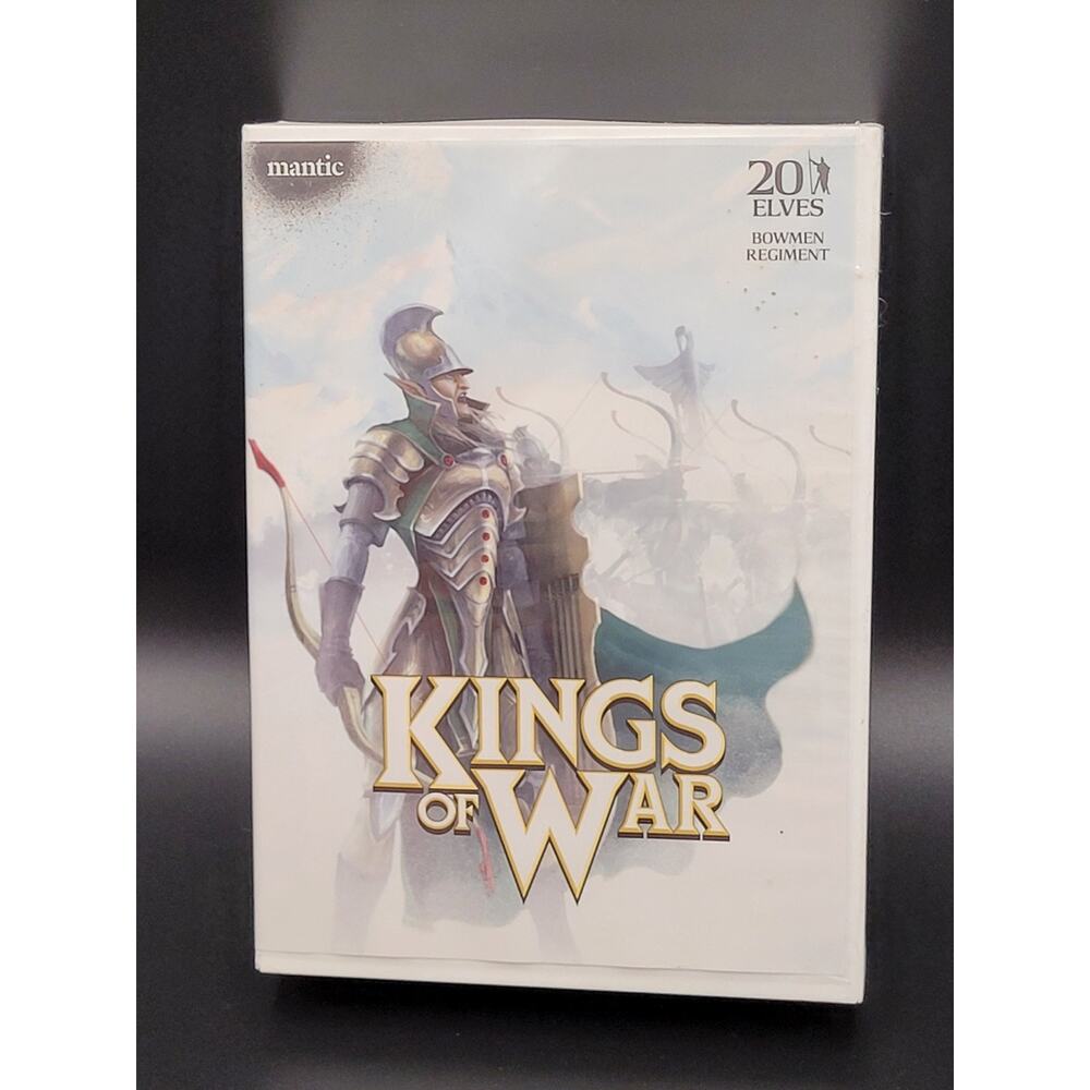 Kings Of War Elf Bow Regiment 20 Figures Open Box Wargaming Strategy Unpainted